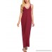 BEAUTYTALK Women's Casual V-Neck Loose Beach Solid Cover-UP Long Maxi Dress Red B073VKRPLW